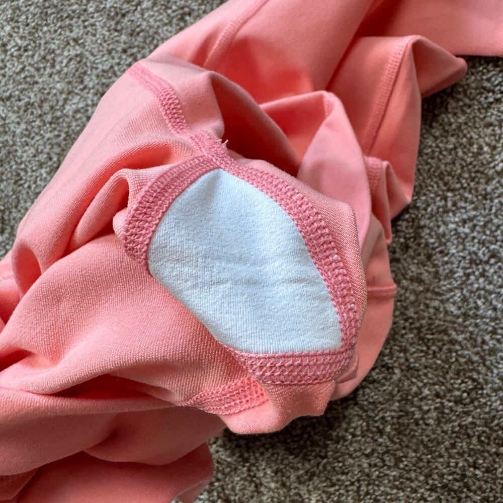 ALO Yoga Leggings High Waist Coral Pink Size Small Excellent Yoga Pilates 7/8 - Picture 10 of 11